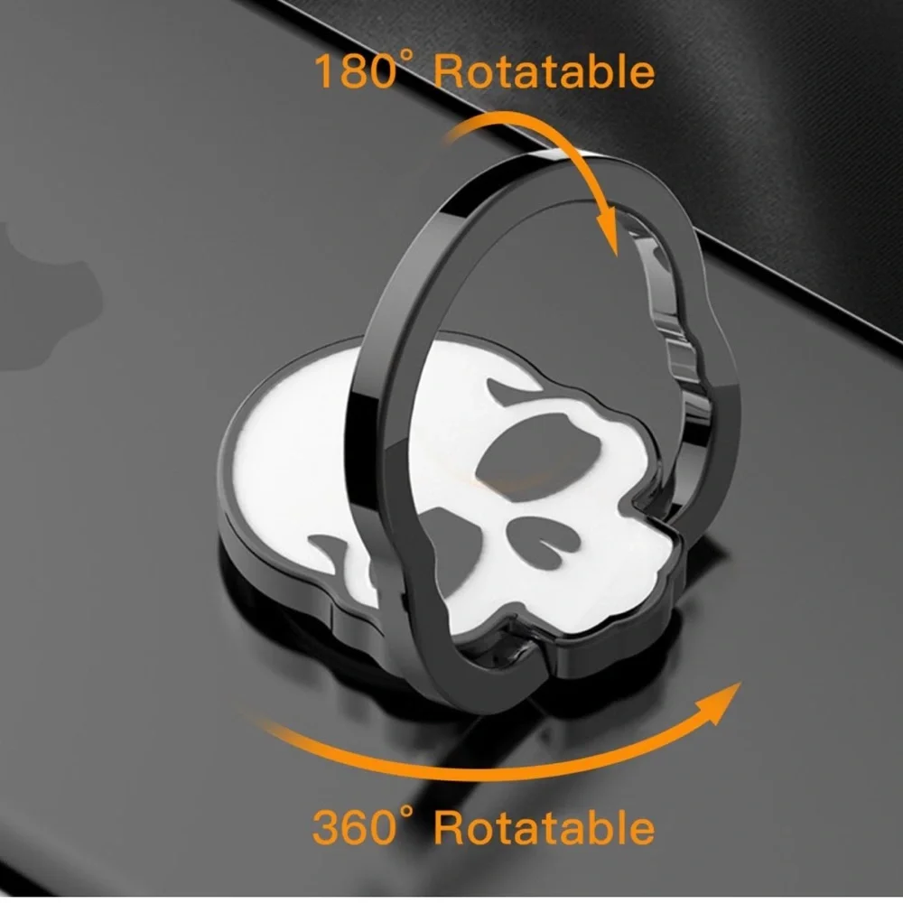 Cell Phone Skull Ring Grip